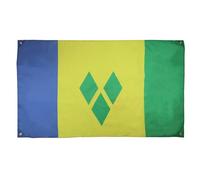AZ FLAG Bandiera Saint Vincent, 150 x 90 cm, con 4 occhielli, per balcone o parete, bandiera di San Vincenzo