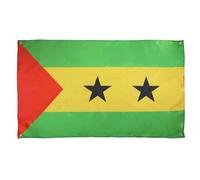AZ FLAG Bandiera Sao Tomé e Principe 150 x 90 cm con 4 occhielli, Padiglione Santomeano per balcone o parete