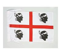 AZ FLAG Bandiera Sardegna 45x30 cm - Bandierina Sarda - Italia 30 x 45 cm Cordicelle
