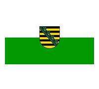 AZ FLAG Bandiera Sassonia 150x90 cm - Bandiera Land Di Sachsen - Germania 90 X 150 cm