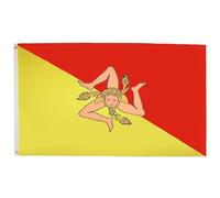 BANDIERA SICILIA 150x90cm - GRAN BANDIERA SICILIANA - ITALIA 90 x 150 cm Poliestere leggero - Bandiere - AZ FLAG