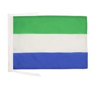 AZ FLAG Bandiera Sierra Leone 45x30 cm - Bandierina Sierraleonese 30x45 cm Cordicelle