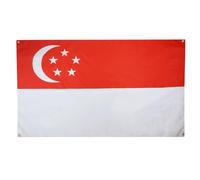 AZ FLAG Bandiera Singapore, 150 x 90 cm, con 4 occhielli, Padiglione Singapore per balcone o parete