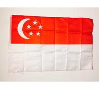 BANDIERA SINGAPORE 90x60cm - BANDIERA SINGAPORIANA 60 x 90 cm foro per asta - AZ FLAG
