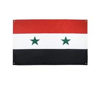 AZ FLAG Bandiera Siria 150 x 90 cm con 4 occhielli, bandiera siriana per balcone o parete