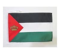 AZ FLAG Bandiera Standardo Reale Di Iraq 1930-1958 45x30 cm - Bandierina Del Regno Iracheno 30x45 cm Cordicelle