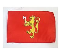 AZ FLAG Bandiera Standardo Reale Di Norvegia 45x30 cm - Bandierina Del Regno Norvegese 30x45 cm Cordicelle