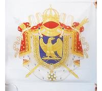 AZ FLAG Bandiera Stemma NAPOLEONE Bonaparte Primo Impero Francese 90x90cm - Bandiera Blasone Francia 90 x 90 cm Foro per Asta
