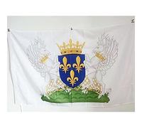 AZ FLAG Bandiera Stemma Regno di Francia Carlo Vii 150 x 90 cm - Bandiera Reale Francese Charles Vii 90 x 150 cm Foro per Asta
