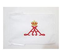 AZ FLAG Bandiera Stendardo Del Principe Alberto Ii Di Monaco 45x30 cm - Bandierina Del Principato Di Monaco 30x45 cm Cordicelle
