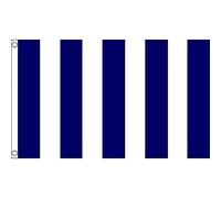 BANDIERA STRISCIE AZZURRE E BIANCHE 150x90cm - BANDIERA A STRISCIA BLU E BIANCA 90 x 150 cm - AZ FLAG