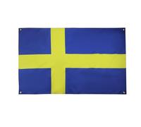 AZ FLAG Bandiera Svezia, 150 x 90 cm, con 4 occhielli, Padiglione svedese per balcone o parete