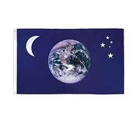 AZ FLAG Bandiera Terra Luna E Stelle 150x90cm - Bandiera Universo 90 x 150 cm