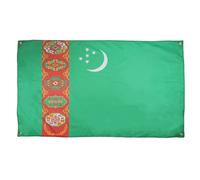 AZ FLAG Bandiera Turkmenistan 150 x 90 cm con 4 occhielli, bandiera turkmenistan per balcone o parete