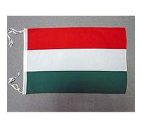 BANDIERA UNGHERIA 45x30cm - BANDIERINA UNGHERESE 30 x 45 cm cordicelle - AZ FLAG
