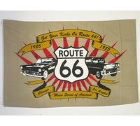 AZ FLAG Bandiera United States Strada 66 90x60cm - Bandiera Road 66 - Americana - USA 60 x 90 cm