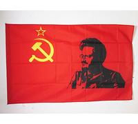 AZ FLAG Bandiera Urss Con Trotsky 150x90 cm - Bandiera Comunista - Trotskismo 90 x 150 cm Foro per Asta
