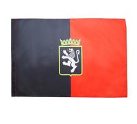 AZ FLAG Bandiera Valle D'AOSTA con Stemma 150x90cm - Bandiera VALDOSTANA - REGIONE Italia 90 x 150 cm Foro per Asta