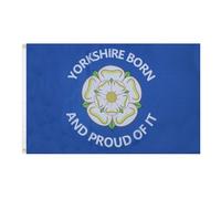 AZ FLAG Bandiera Yorkshire Born And Proud of It 150x90 cm 2 Occhielli