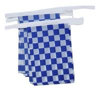 AZ FLAG Festone A Scacchi blu marino e bianchi 6 m 20 bandiere