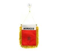 AZ FLAG Gagliardetto Marocco 15x10 cm Marocchina Poliestere 100D Ventosa