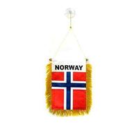 AZ FLAG Gagliardetto Norvegia 15x10 cm Norvegese Poliestere 100D Ventosa