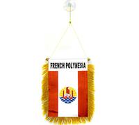 AZ FLAG Gagliardetto Polinesia francese 15x10 cm Poliestere 100D Ventosa
