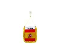 AZ FLAG Gagliardetto Spagna 15x10 cm Spagnola Poliestere 100D Ventosa