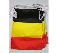 AZ FLAG Ghirlanda 12 Metri 20 Bandiere Belgio 45x30cm - Bandiera Belga 30 x 45 cm - Festone BANDIERINE