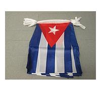 GHIRLANDA 12 metri 20 BANDIERE CUBA 45x30cm - BANDIERA CUBANA 30 x 45 cm - FESTONE BANDIERINE - AZ FLAG