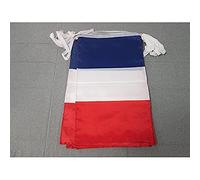AZ FLAG Ghirlanda 12 Metri 20 Bandiere Francia 45x30cm - Bandiera Francese 30 x 45 cm - Festone BANDIERINE