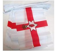AZ FLAG Ghirlanda 12 Metri 20 Bandiere Irlanda del Nord 45x30cm - Bandiera Irlandese 30 x 45 cm - Festone BANDIERINE