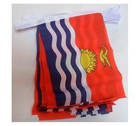 AZ FLAG Ghirlanda 12 Metri 20 Bandiere Kiribati 45x30cm - Bandiera GILBERTESE 30 x 45 cm - Festone BANDIERINE