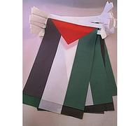 AZ FLAG Ghirlanda 12 Metri 20 Bandiere Palestina 45x30cm - Bandiera PALESTINESA 30 x 45 cm - Festone BANDIERINE