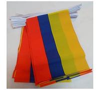 AZ FLAG Ghirlanda 4 Metri 20 Bandiere Colombia 15x10cm - Bandiera Colombiana 10 x 15 cm - Festone BANDIERINE
