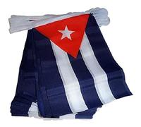 GHIRLANDA 4 metri 20 BANDIERE CUBA 15x10cm - BANDIERA CUBANA 10 x 15 cm - FESTONE BANDIERINE - AZ FLAG