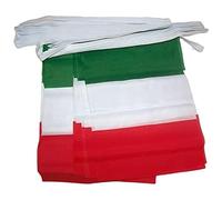 GHIRLANDA 4 metri 20 BANDIERE ITALIA 15x10cm - BANDIERA ITALIANA 10 x 15 cm - FESTONE BANDIERINE - AZ FLAG