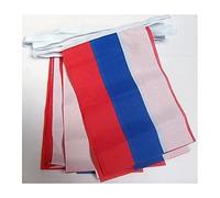 GHIRLANDA 4 metri 20 BANDIERE RUSSIA 15x10cm - BANDIERA RUSSA 10 x 15 cm - FESTONE BANDIERINE - AZ FLAG