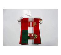 GHIRLANDA 6 metri 20 BANDIERE AUSTRIA-UNGHERIA 1867-1918 21x15cm - BANDIERA IMPERO AUSTRO-UNGARICO 15 x 21 cm - FESTONE BANDIERINE - AZ FLAG
