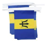 AZ FLAG Ghirlanda 6 Metri 20 Bandiere Barbados 21x15cm - Bandiera BARBADIANA 15 x 21 cm - Festone BANDIERINE