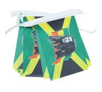 AZ FLAG Ghirlanda 6 Metri 20 Bandiere Bob Marley 21x15cm - Bandiera GIAMAICANA - Giamaica 15 x 21 cm - Festone BANDIERINE