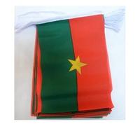 AZ FLAG Ghirlanda 6 Metri 20 Bandiere Burkina Faso 21x15cm, Bandiera Burkinabè 15 x 21 cm - Festone Bandierine