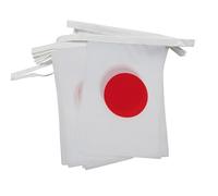 GHIRLANDA 6 metri 20 BANDIERE GIAPPONE 21x15cm - BANDIERA GIAPPONESE 15 x 21 cm - FESTONE BANDIERINE - AZ FLAG