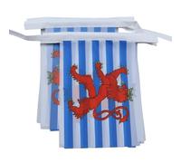 AZ FLAG Ghirlanda 6 Metri 20 Bandiere Lussemburgo Civile 21x15cm, Bandiera Lussemburghese Con Leone 15 x 21 cm - Festone Bandierine