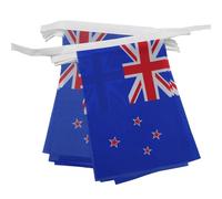 GHIRLANDA 6 metri 20 BANDIERE NUOVA ZELANDA 21x15cm - BANDIERA NEOZELANDESE 15 x 21 cm - FESTONE BANDIERINE - AZ FLAG
