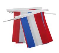 GHIRLANDA 6 metri 20 BANDIERE PAESI BASSI 21x15cm - BANDIERA OLANDESE 15 x 21 cm - FESTONE BANDIERINE - AZ FLAG