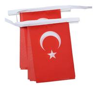 GHIRLANDA 6 metri 20 BANDIERE TURCHIA 21x15cm - BANDIERA TURCA 15 x 21 cm - FEST