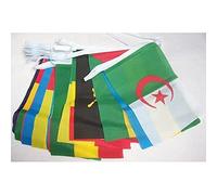 AZ FLAG O_766 Ghirlanda di 54 Bandiere, 54 Paesi Africani, in Poliestere, 21 x 15 Cm