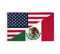 AZ FLAG J_2704 Bandiera dell'Amicizia Messico Stati Uniti Occhielli, 150 x 90 cm