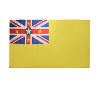 AZ FLAG Niue Bandiera 150 x 90 cm con 4 occhielli, Padiglione Niuéen per balcone o parete